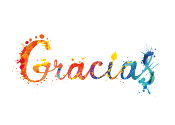 Schriftzug mit dem Wort "Gracias" - spanisch für "Danke"
